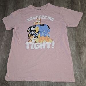 Bluey Pink Cartoon Character Tee
